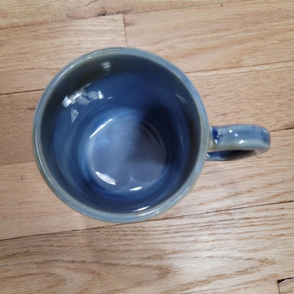 Irish Porcelain Wade Pottery Mug Hunting Scene Blue Green Ireland - Picture 2 of 8